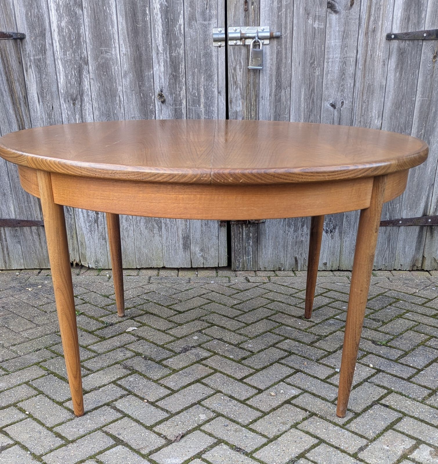 Round Extending Teak Dining Table By G Plan From 1960’s Mid Century Modern Fresco Range, In Lovely Condition photo for sale