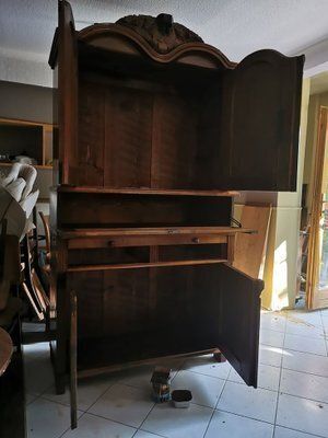 Antique Hand Painted Kitchen Cupboard photo Furniture