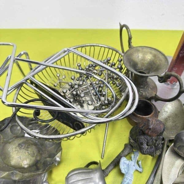 Mixed Vintage Metal Items Lot photo Home Decor