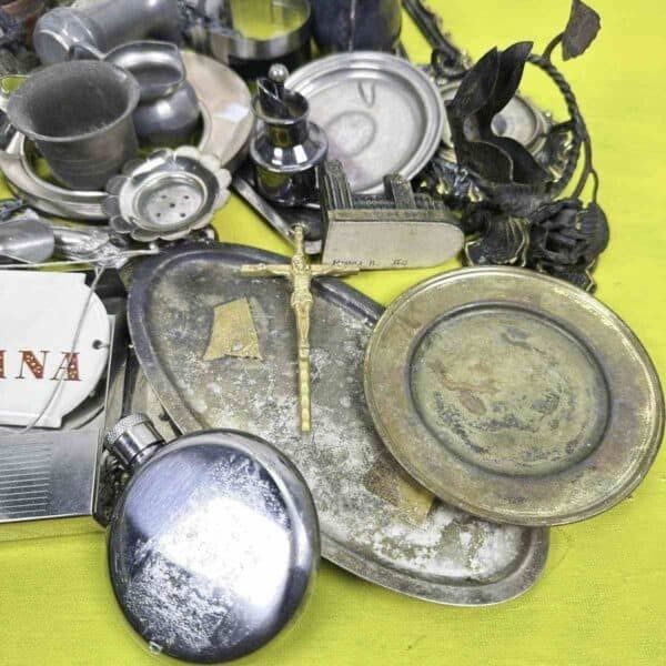 Mixed Vintage Metal Items Lot photo vinterior