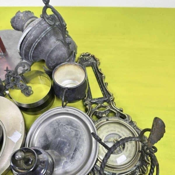 Mixed Vintage Metal Items Lot photo vintage