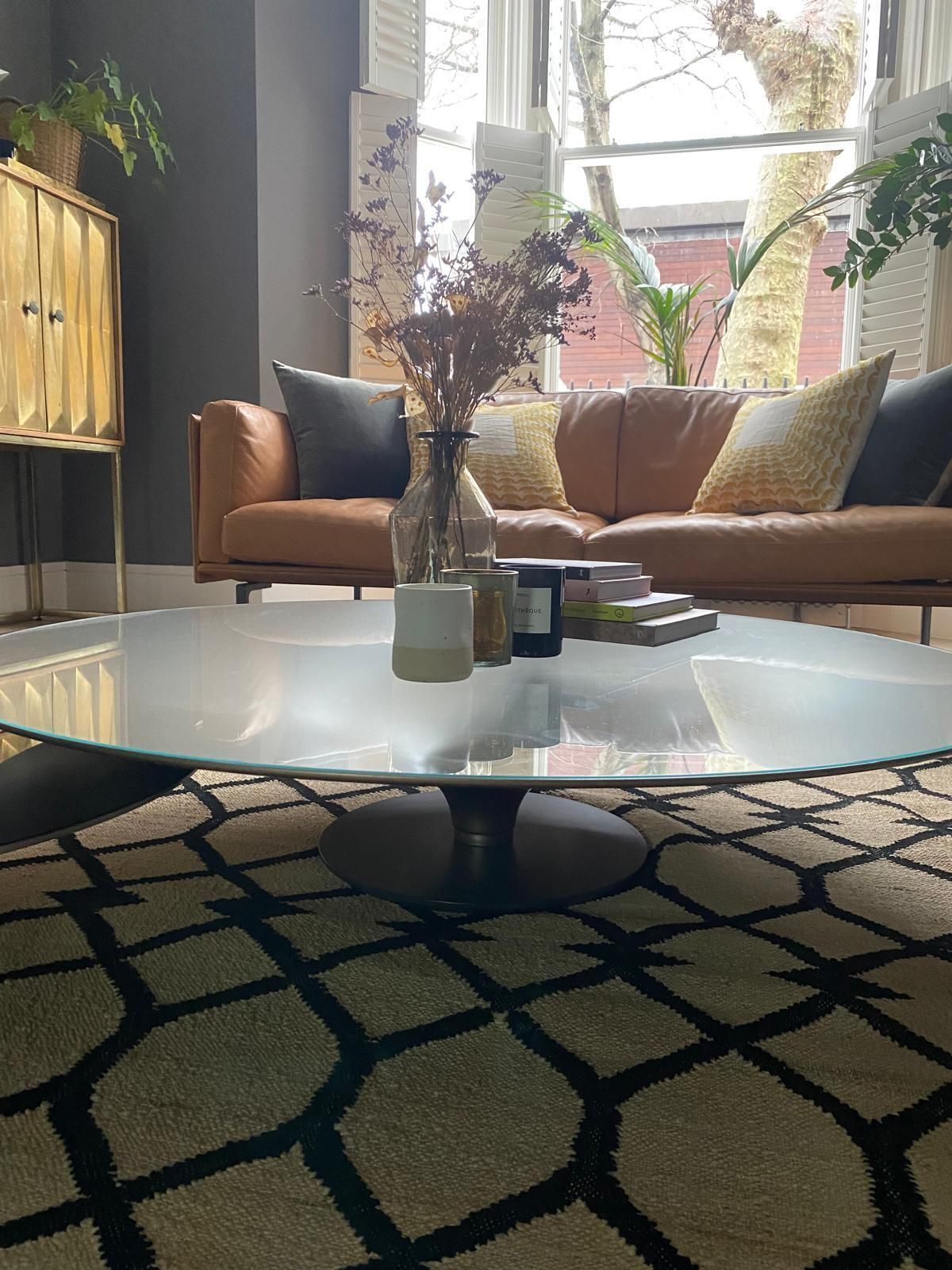 Roche Bobois Pair Of Ovni Tables 122 And 90cm