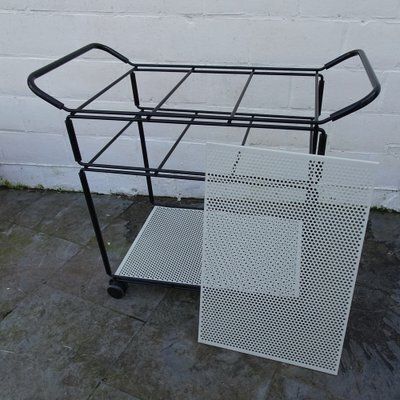 photo furniture Postmodern Bar Cart Trolley By Tjerk Reijinga For Pilastro, Holland, 1980s