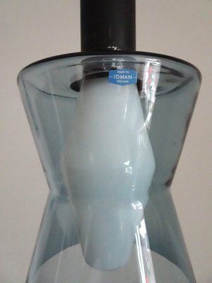 photo vintage K2 135 Lamps In Blue Glass By Tapio Wirkkala For Idman, 1960s, Set Of 2