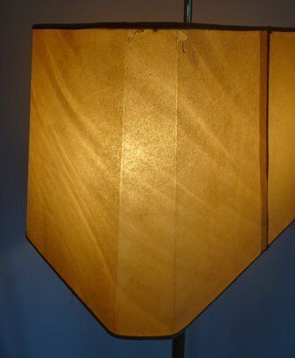 Gilded Brass Floor Lamp In The Style Of Gio Ponto, 1970s photo buy