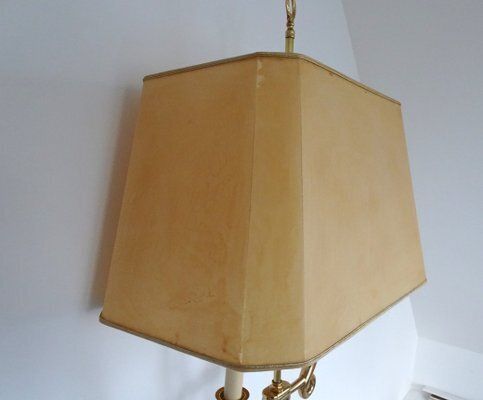 582.0 Gilded Brass Floor Lamp In The Style Of Gio Ponto, 1970s photo