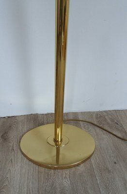 photo vintage Gilded Brass Floor Lamp In The Style Of Gio Ponto, 1970s