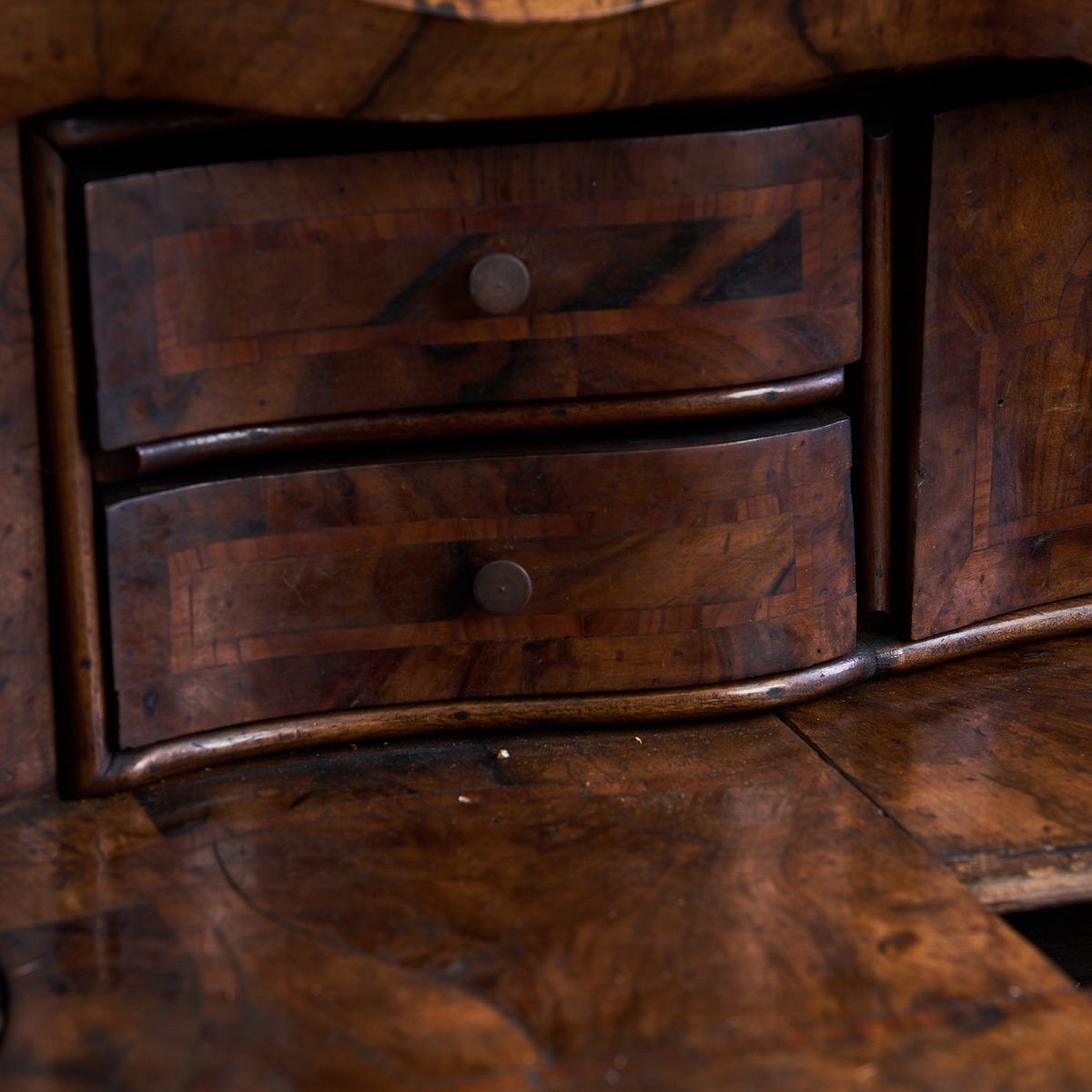 Early 1900s Walnut Veneered Troumeau photo 3486.0