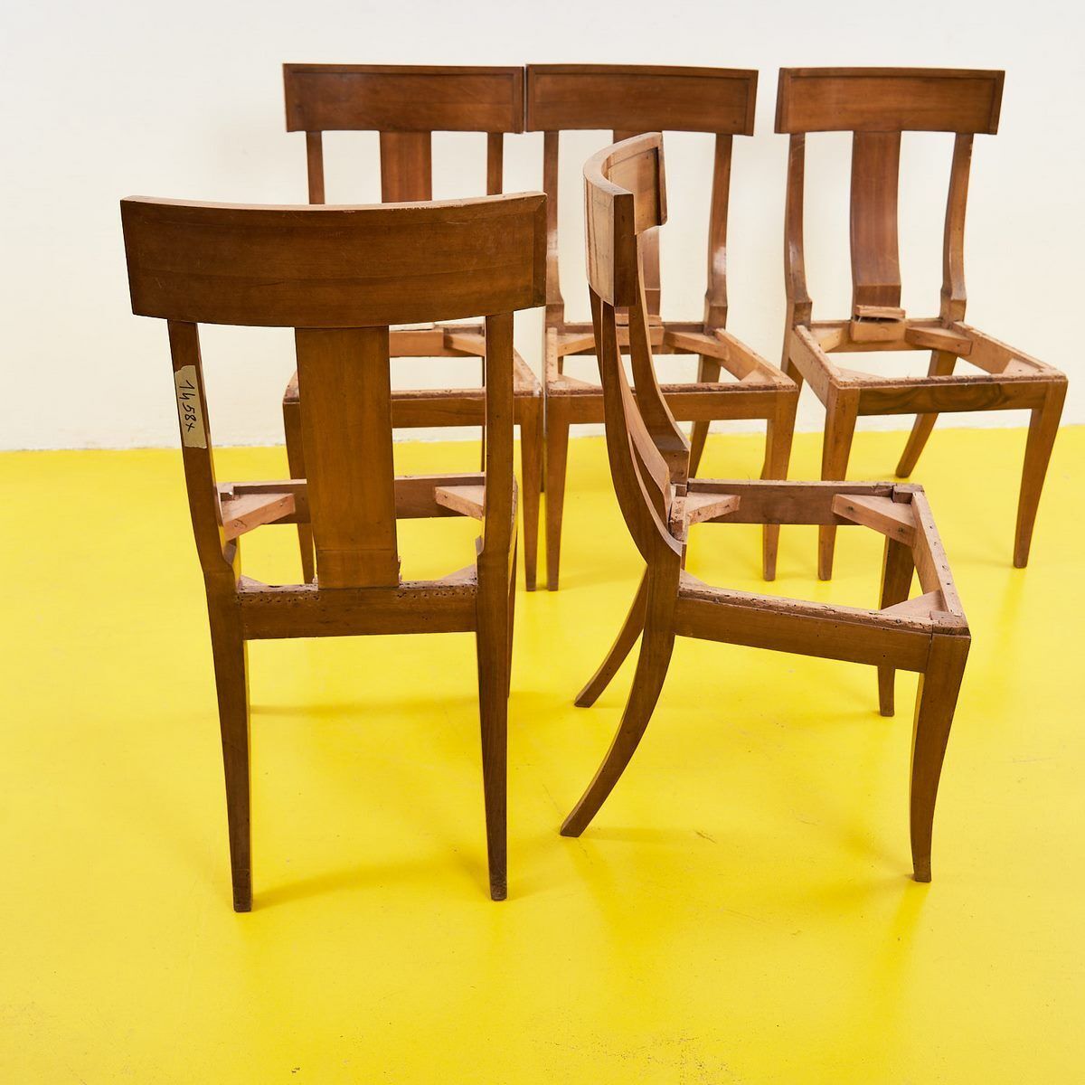 Antique Directory Chairs, 5 Pieces photo vinterior