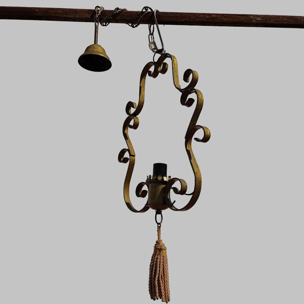 Elegant Vintage Iron Chandelier