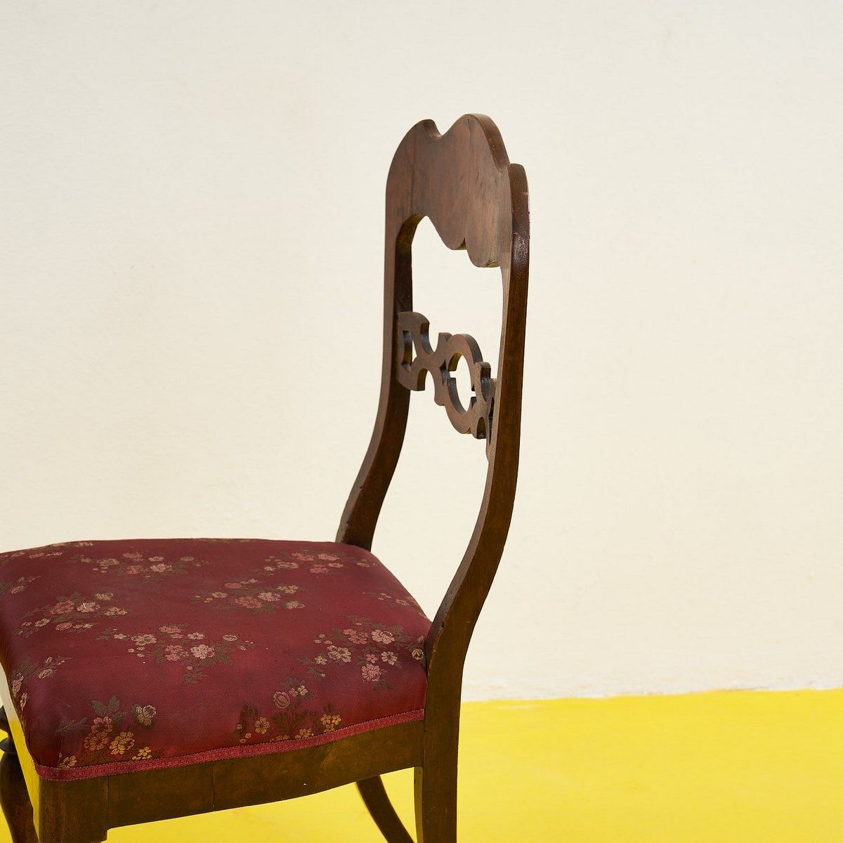 Furniture Pair Of Wooden Chairs, 1800s, Antique photo