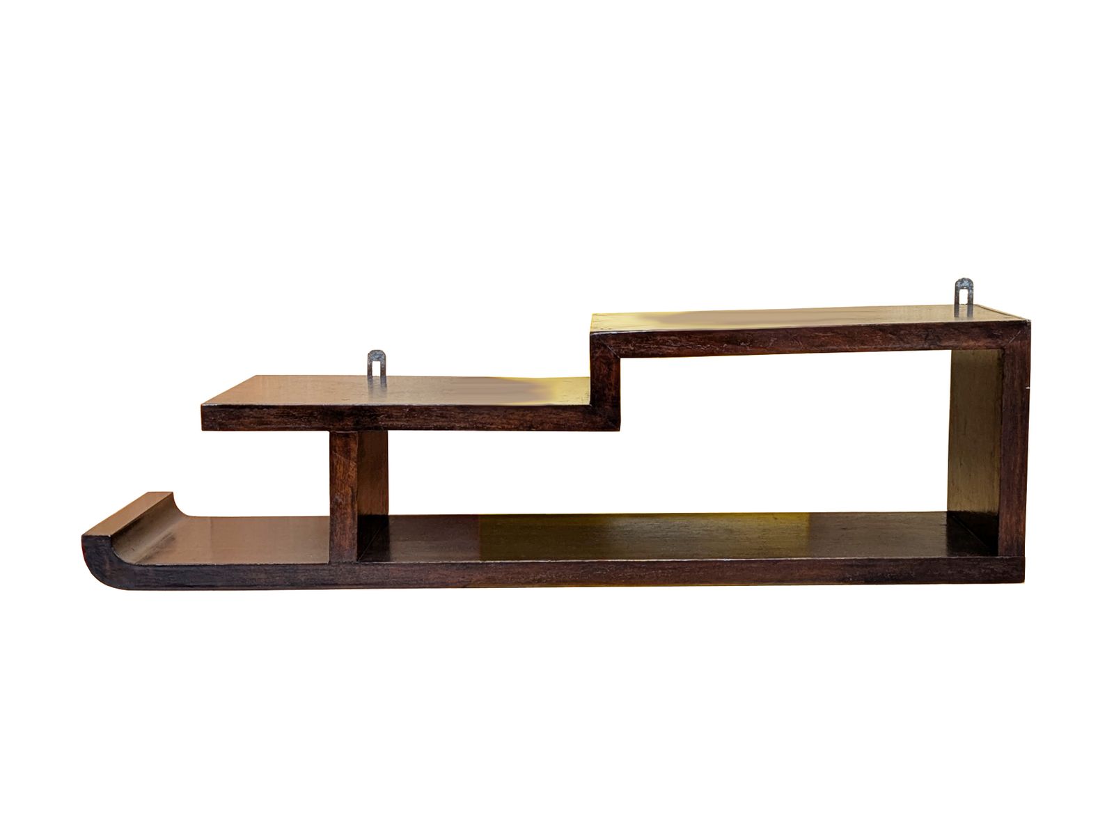Italian Wood Art Deco Shelf In The Style Of Domus Nova, 1930s photo vinterior
