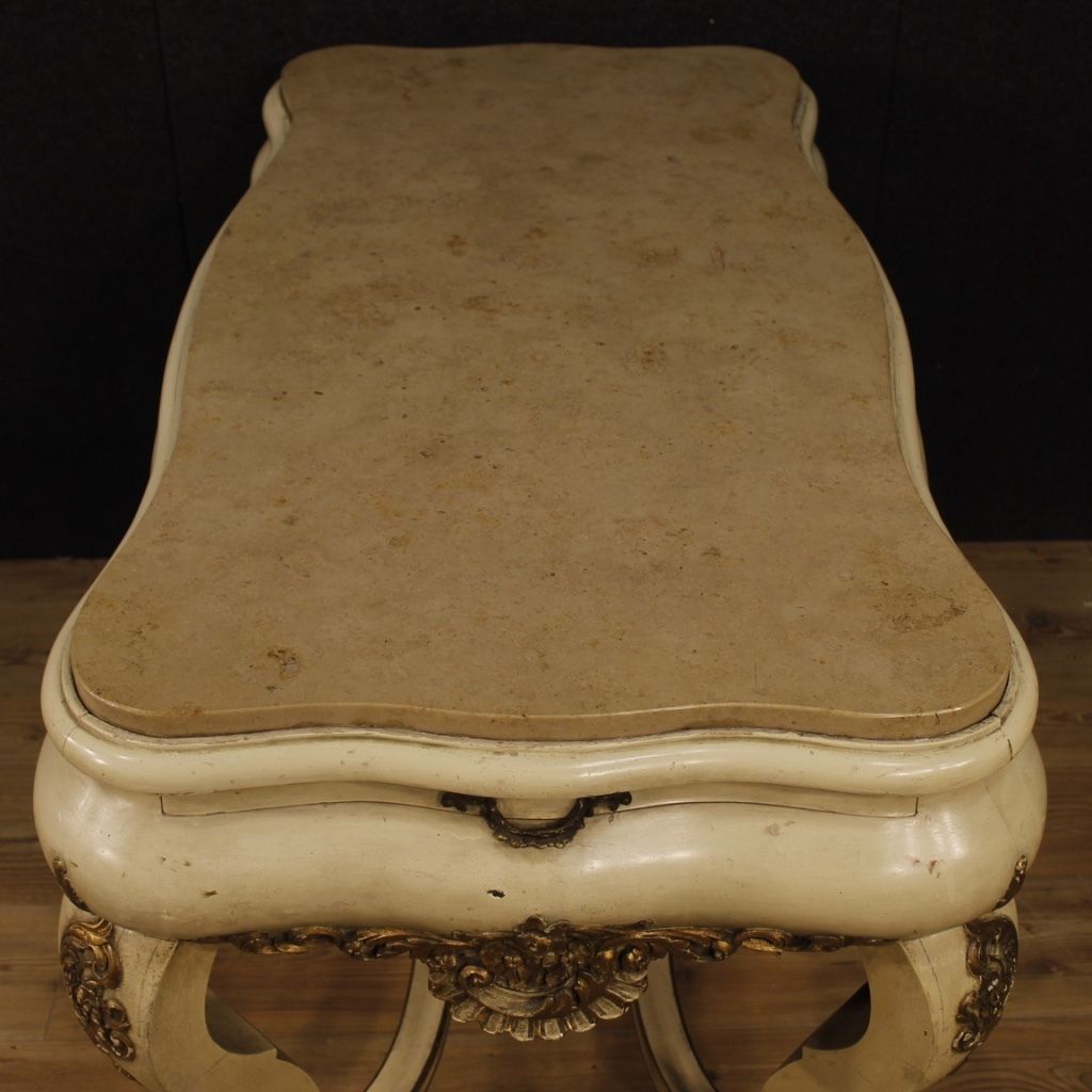Dutch Lacquered And Gilded Table With Marble Top photo buy