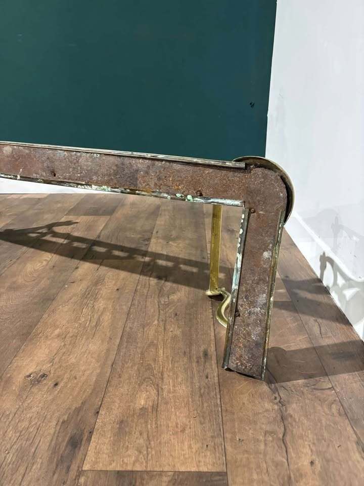 photo furniture Ornate Victorian Brass Fender