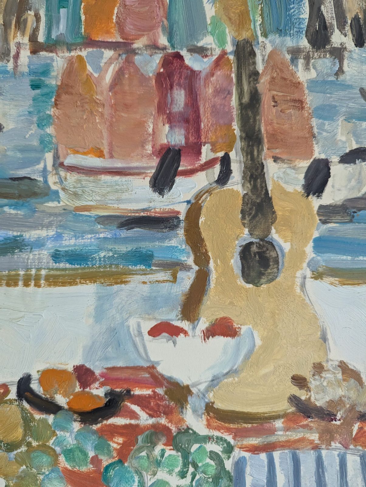 photo for sale Interior With Oil Painting, Mid 20th Century