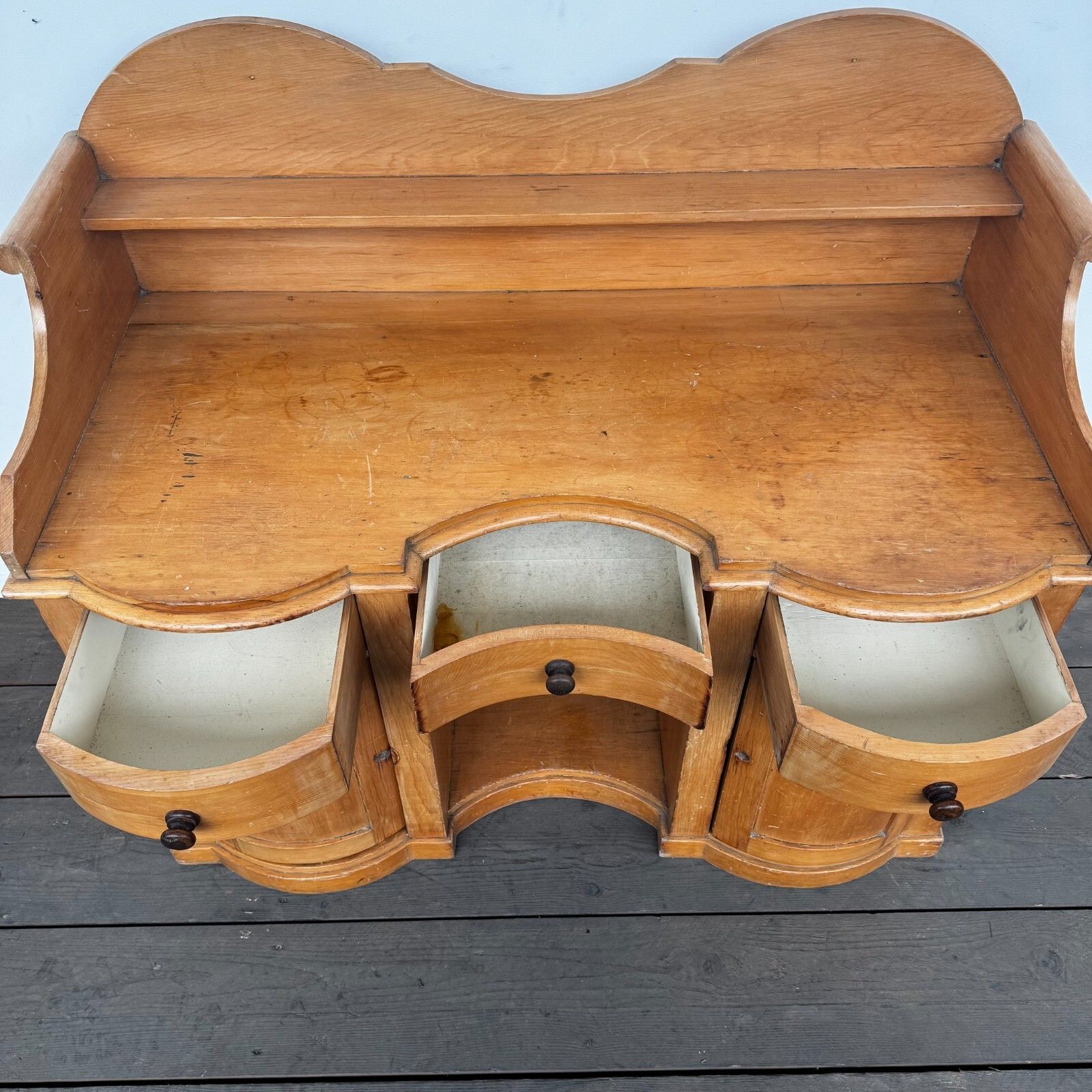 High Quality Rare Antique Victorian Pine Washstand photo Furniture