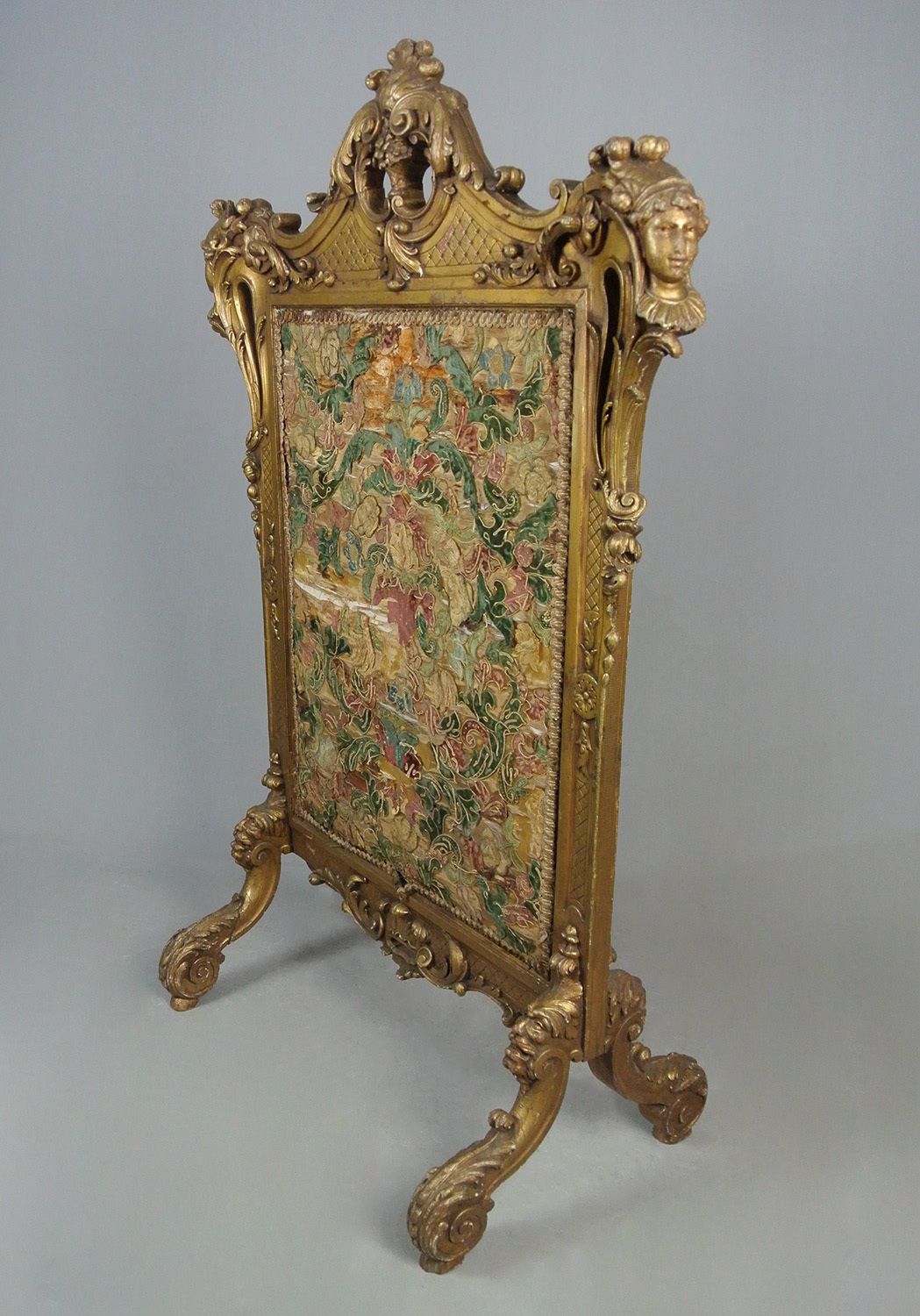 Exemplary George II Carved Giltwood Firescreen In The Manner Of William Kent C. 1730 photo vinterior