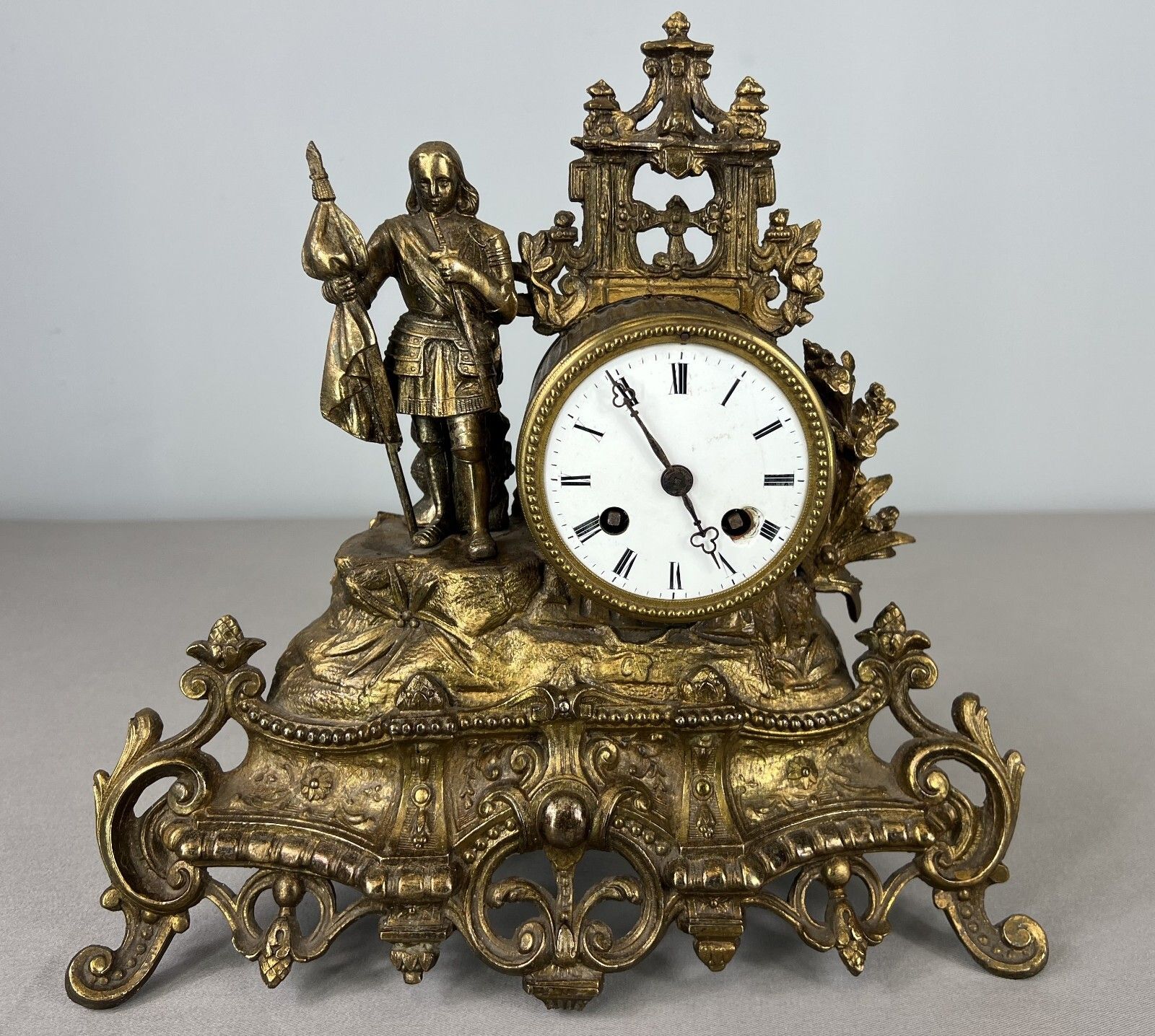 Antique Japy Frères Mantel Clock – Gilt Bronze, 19th Century (Lot 3602)