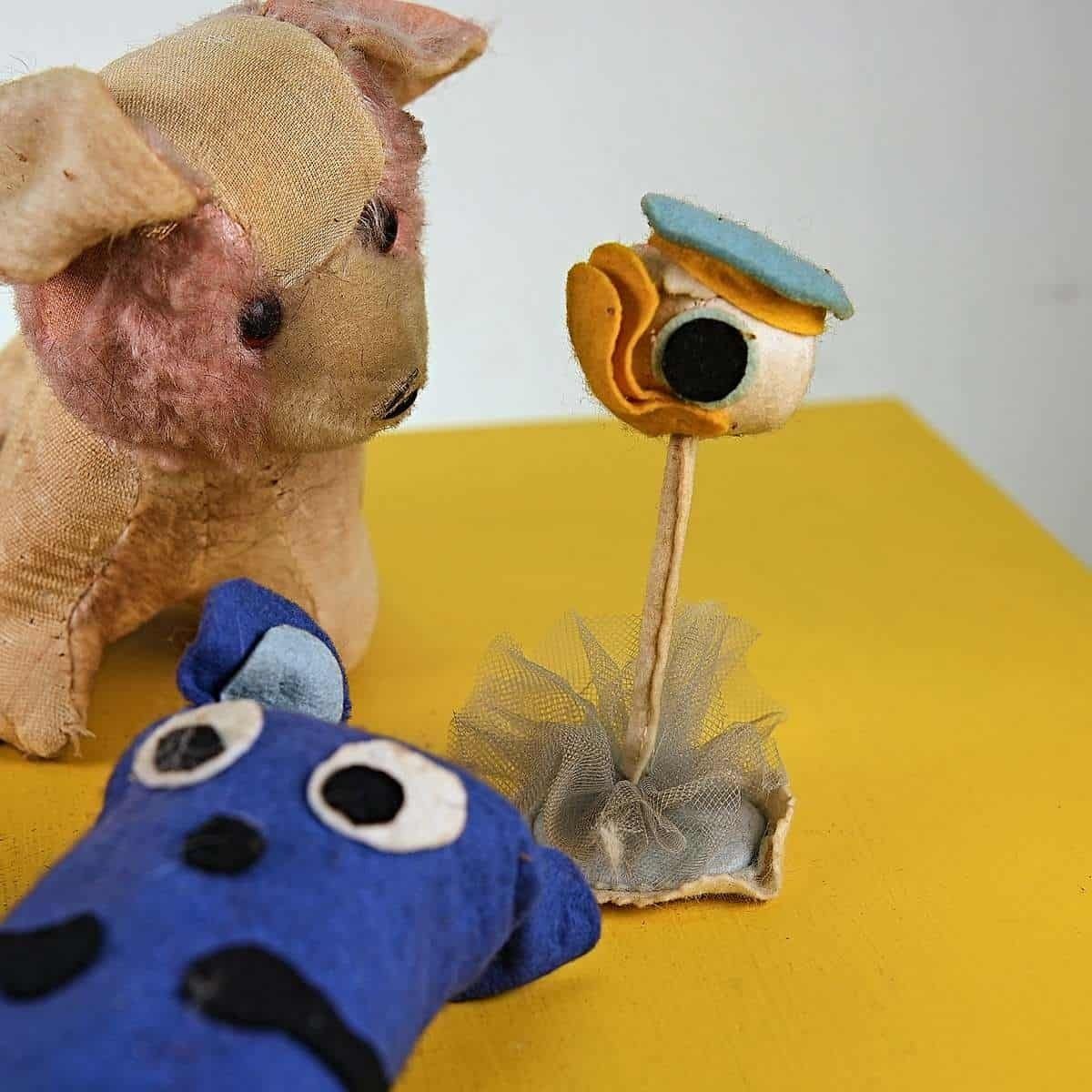 Lot Of Puppets From The Early 1900s, 6 Pieces photo vinterior