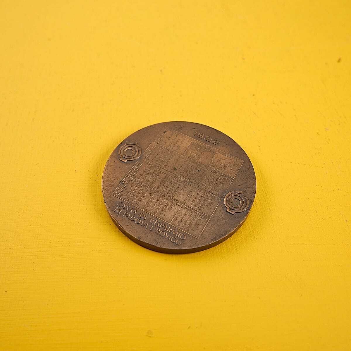 Bronze Medal Gadget Savings Bank Of Padova And Rovigo, 1982 photo Home Decor