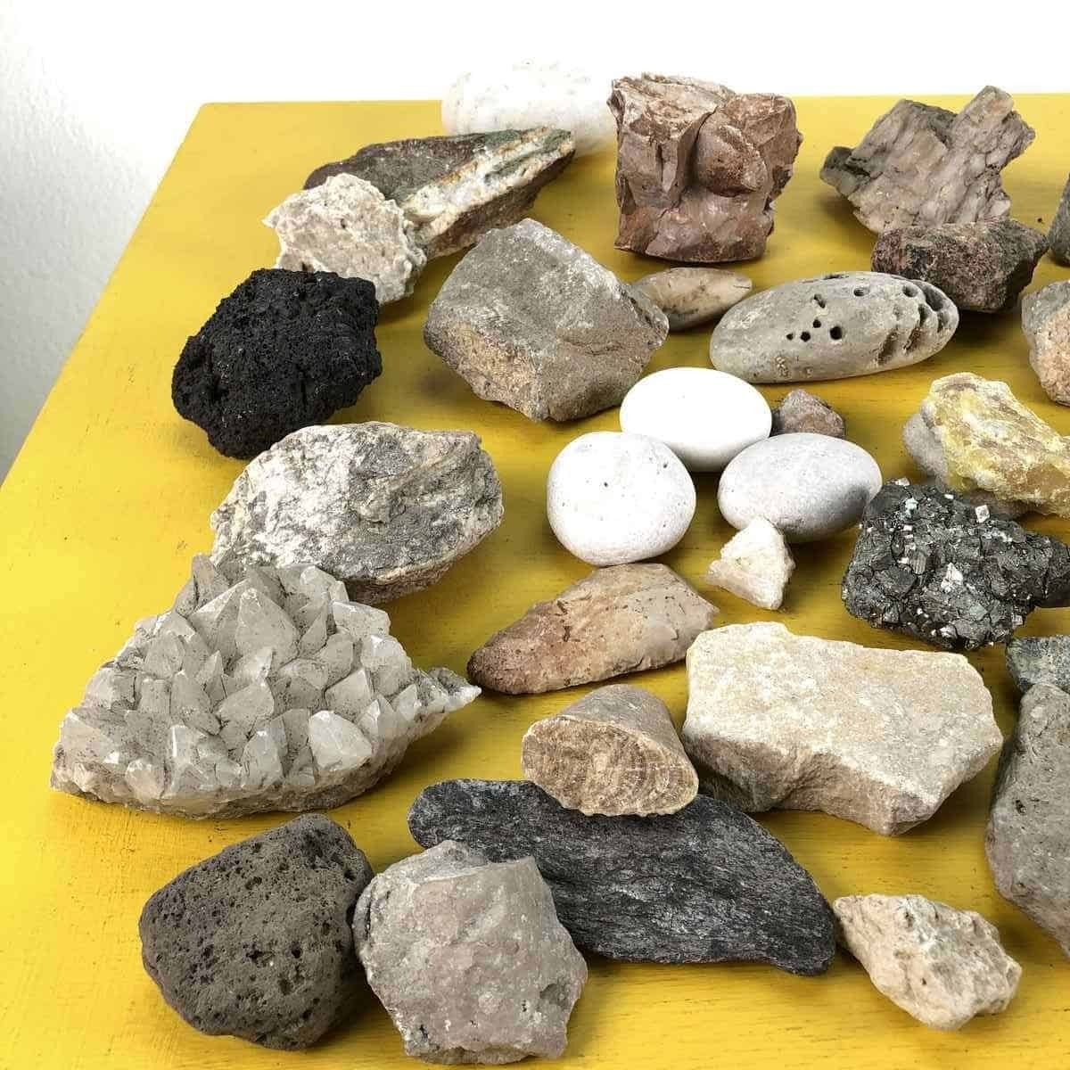 Lot Of Collectible Stones And Minerals photo furniture