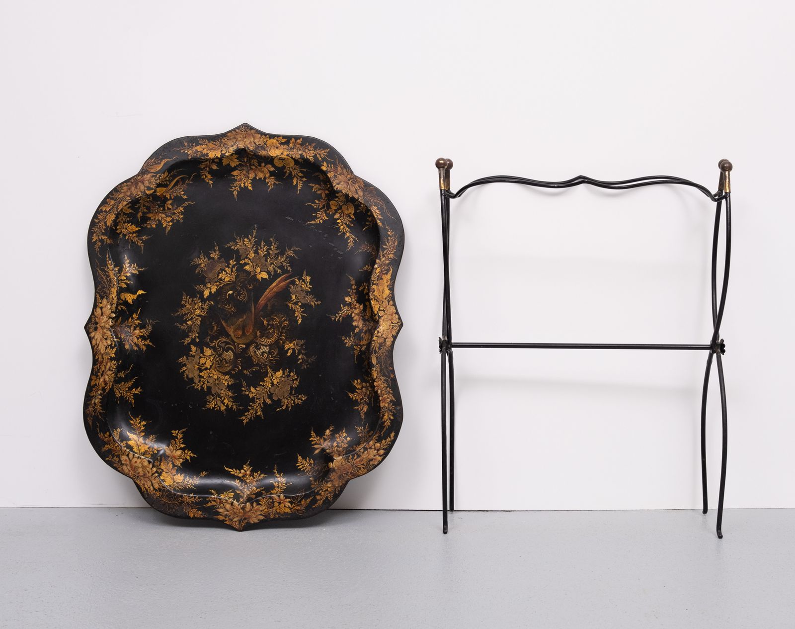 19th Century Hand Painted Curved Dutch  Table photo vinterior