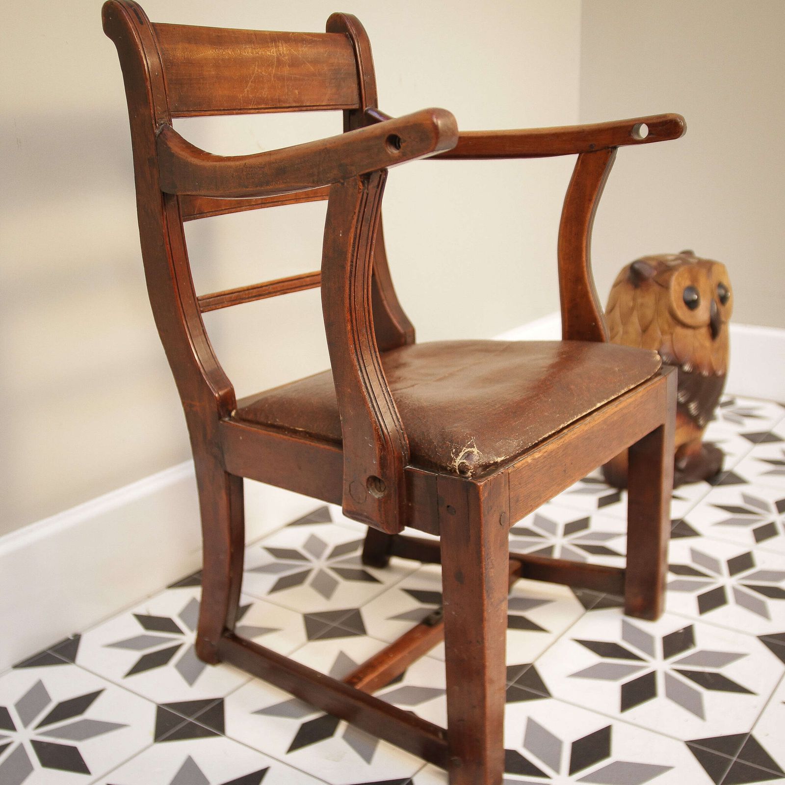 Antique Childs Chair Or Teddy Bear Chair photo for sale