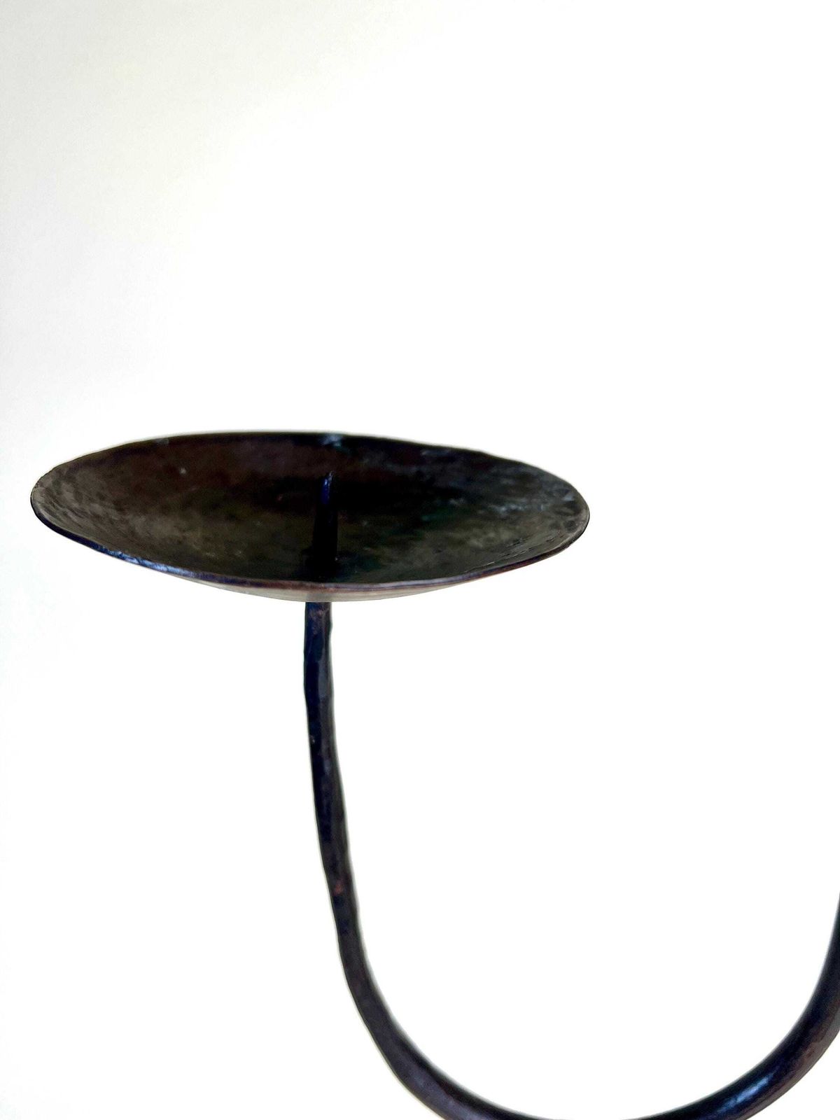 Vintage Neo Medieval Style Candelabra, Whimsical Wrought Iron Candle Holder, Modern Folk Style Lighting photo 120.0