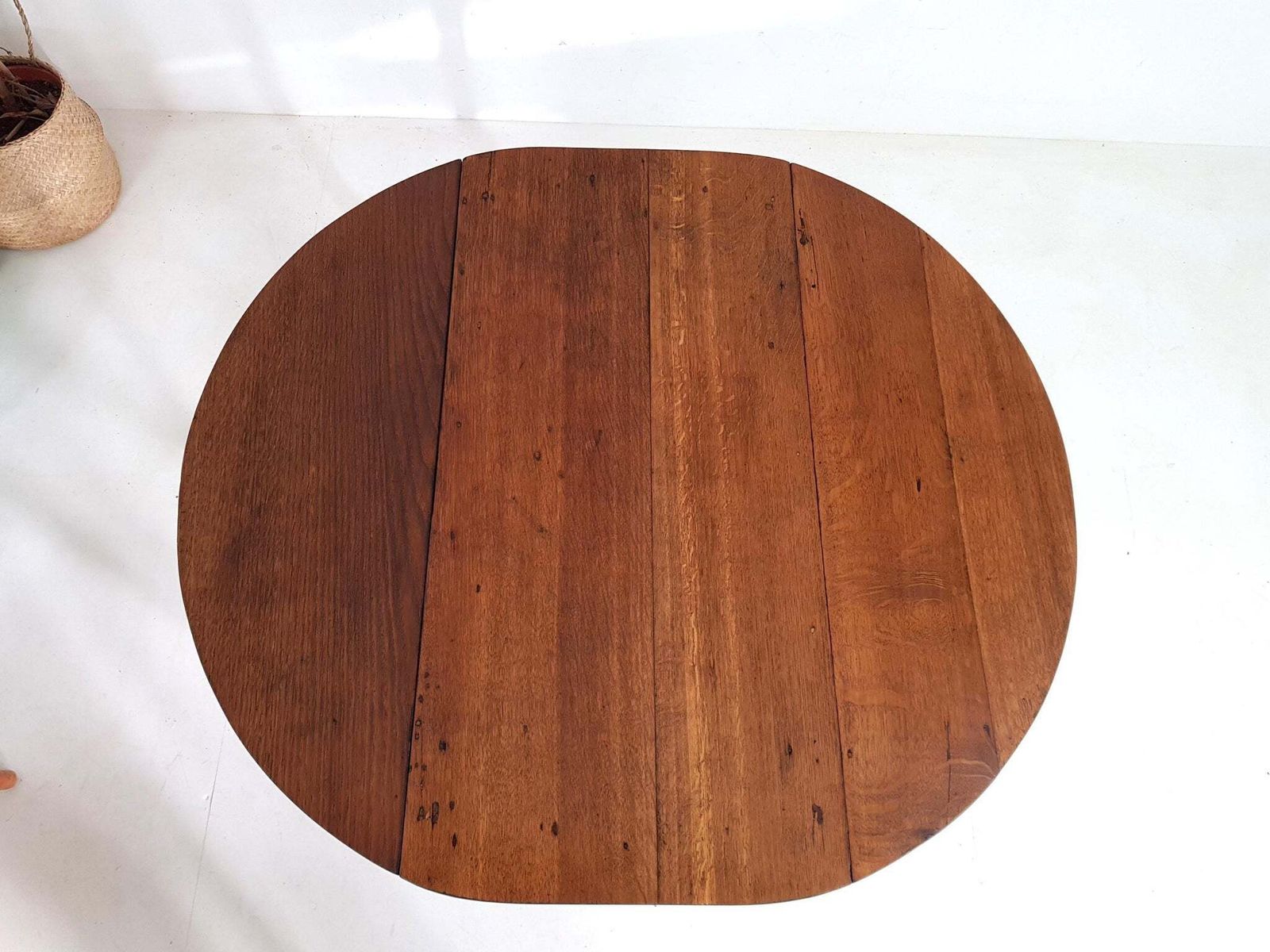Antique Oak Dining Table / Gateleg Table   Solid Wood   1920s 1950s photo 545.0