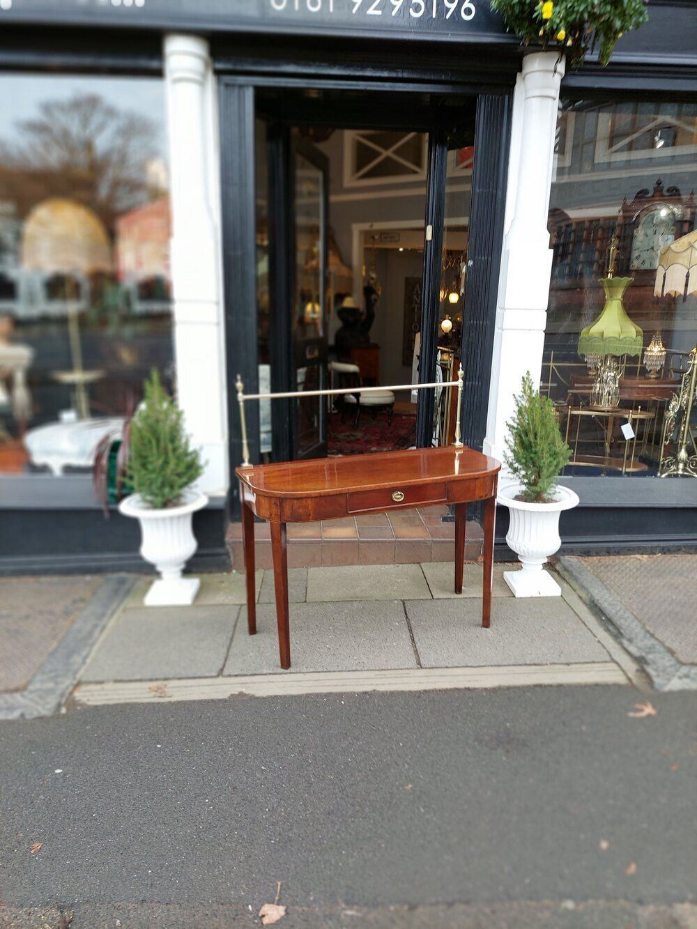 Georgian Mahogany Side Hall Table photo furniture