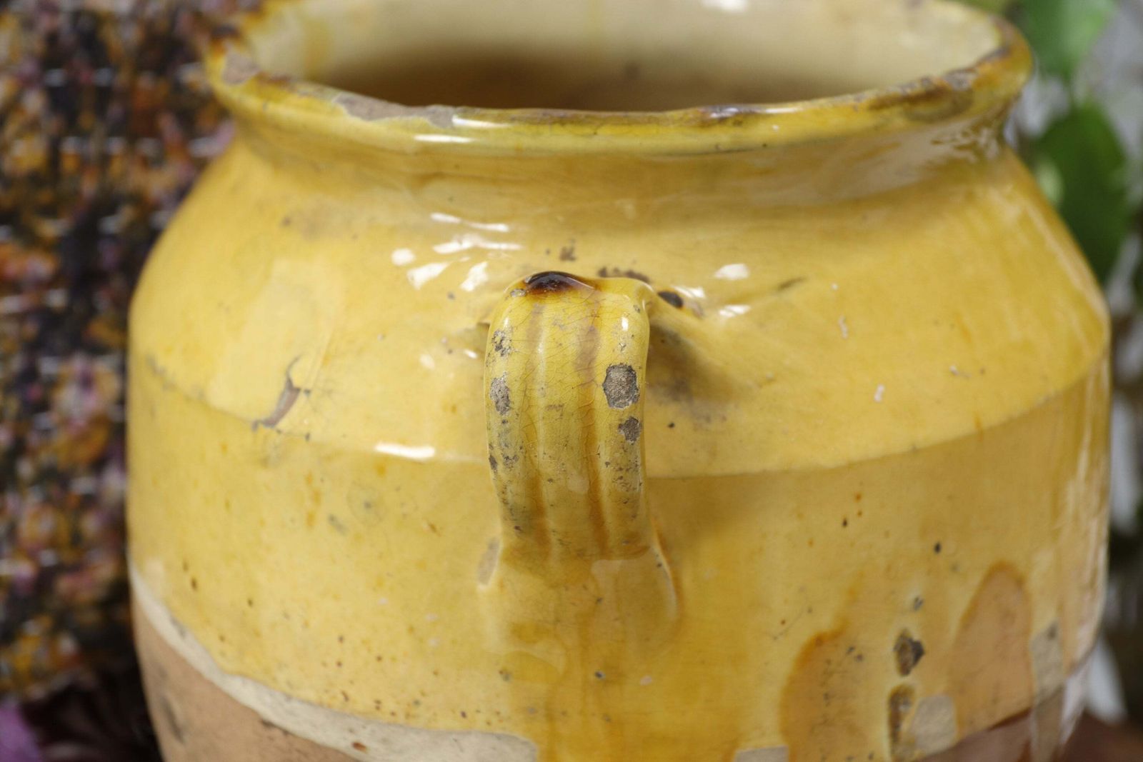 Early 19th Century Yellow French Confit Pot (1) photo vinterior