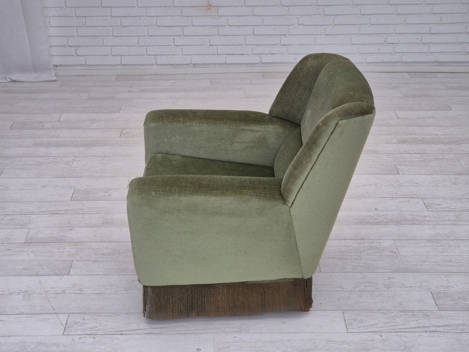 Deense fauteuil van Kurt Østervig voor Rolschau Møbler, model 61, ca. jaren 1970. Staat zoals afgeleverd. photo Meubels