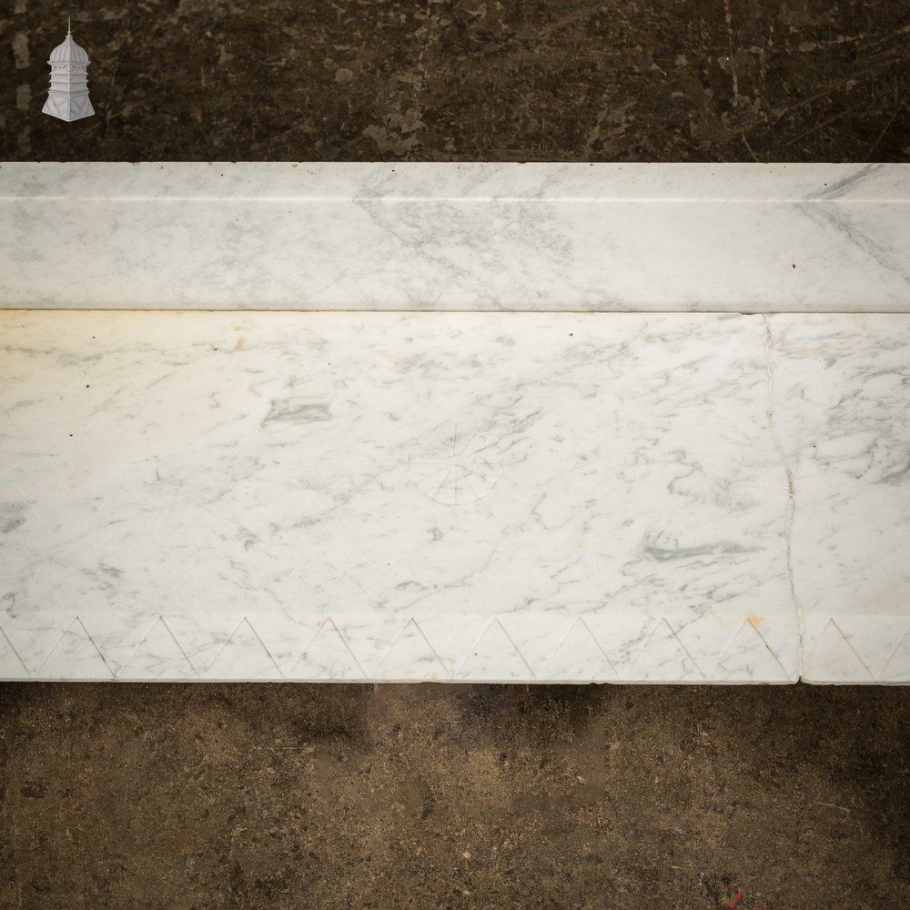 Marble Fireplace Surround, White. photo vinterior