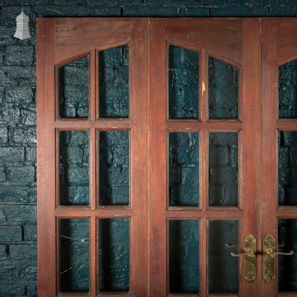 Hardwood Bifolding Patio Doors – Double Arch Glazed Design photo vintage