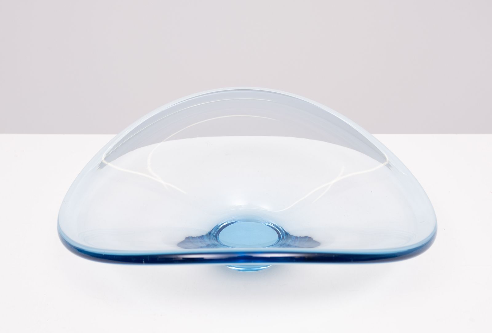 Danish Thule Series Art Glass Bowl By Per Lütken For Holmegaard, 1960s photo vinterior