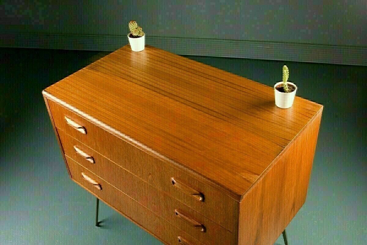 G Plan Mid Century Retro Teak Chest Of Drawers Sideboard Tv Cabinet 1970s photo for sale