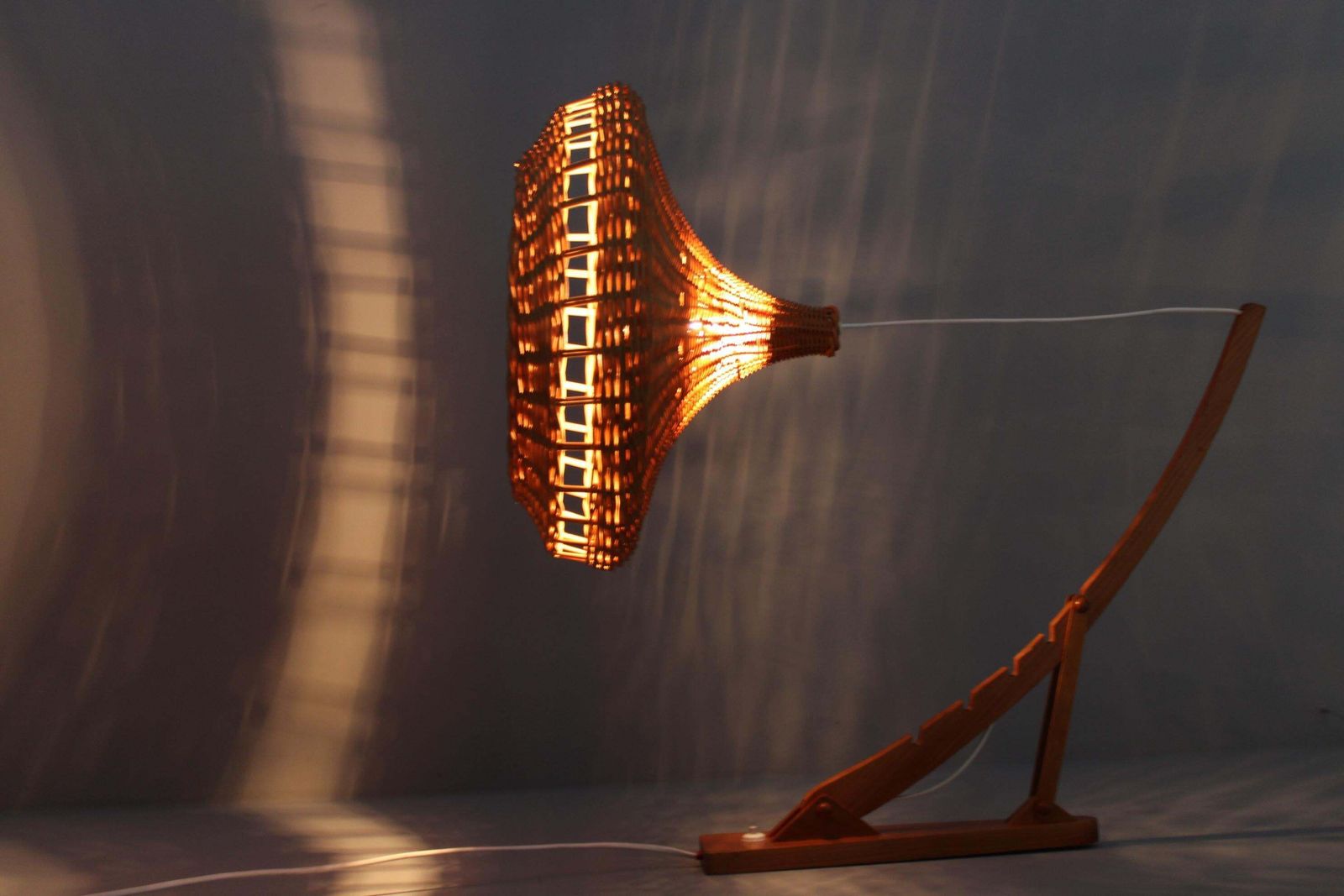 photo buy 1960s Wall Wooden Lamp By Pokrok Zilina, Czechoslovakia