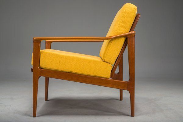 photo vinterior Mid Century Danish Lounge Chair In Teak Attributed To Ib Kofod Larsen, 1960s