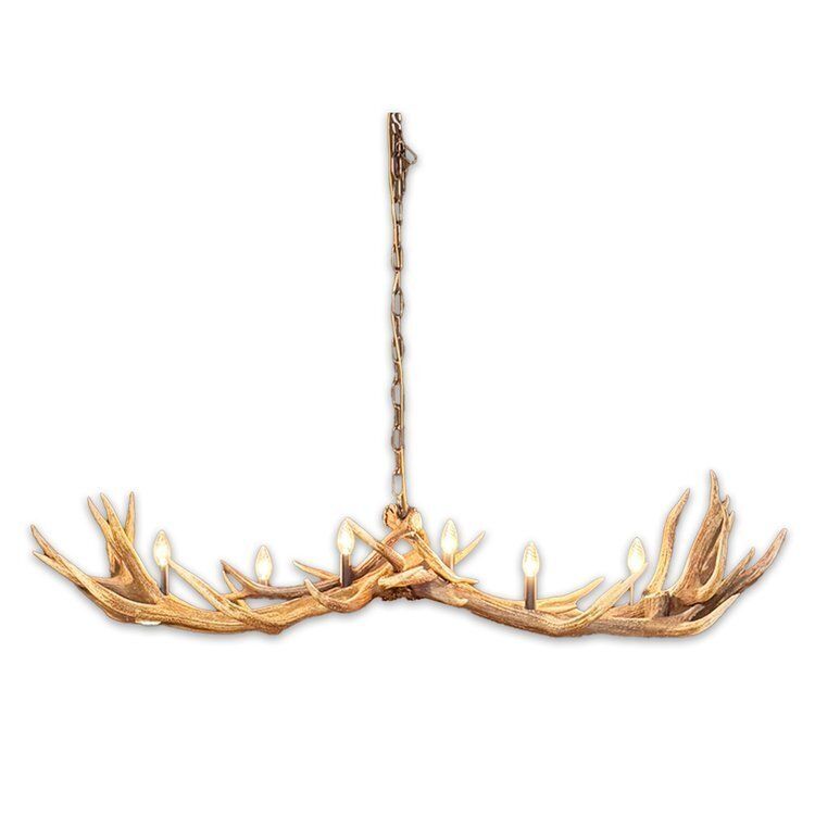 Rustic Antler Chandelier   Medium Rustic Lighting For Dining Areas   De270