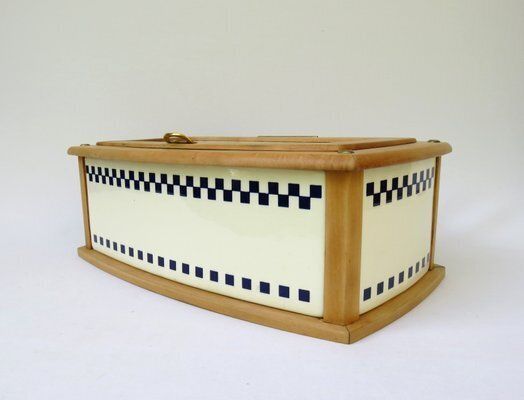 Bread Box In Ceramic By Wächtersbach, Decor Eduard Schweitzer, 1890s photo for sale