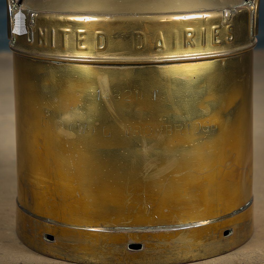 Brass Milk Churn, United Dairies Wholesale Ltd. photo buy