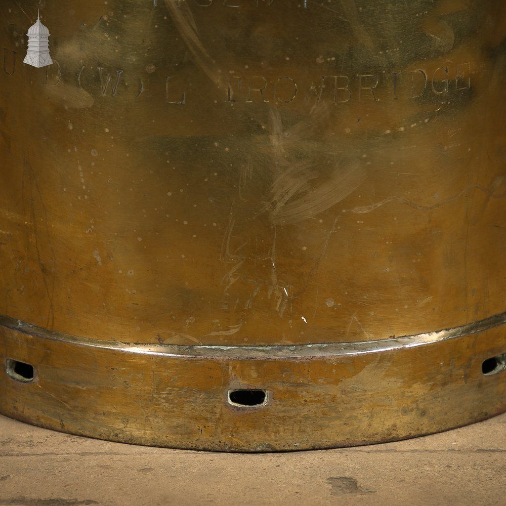 Brass Milk Churn, United Dairies Wholesale Ltd. photo vintage