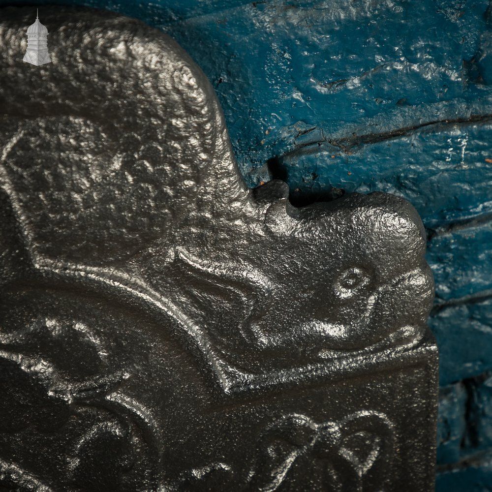 Large Fireback Reflector, Classical Relief Image photo vinterior