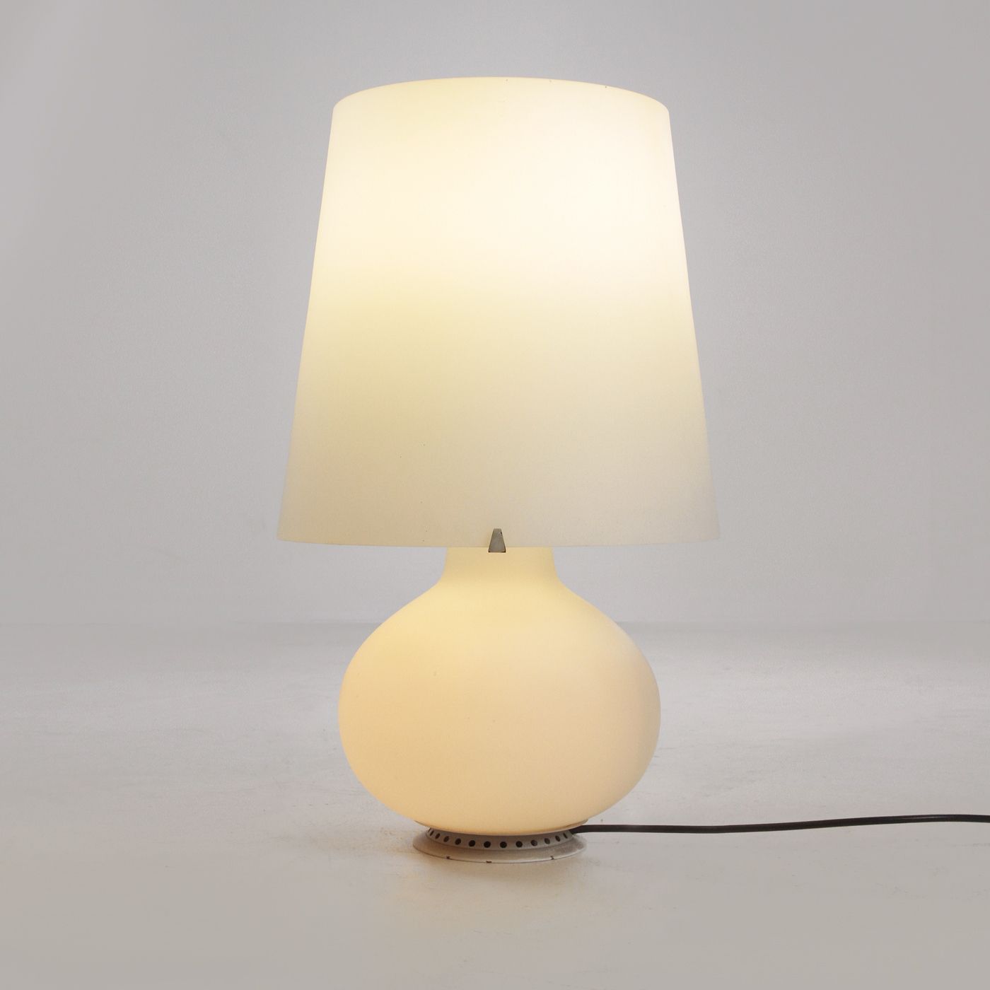 Table Lamp Mod. 1853 In Glass By Max Ingrand For Fontana Arte, 1950 photo furniture