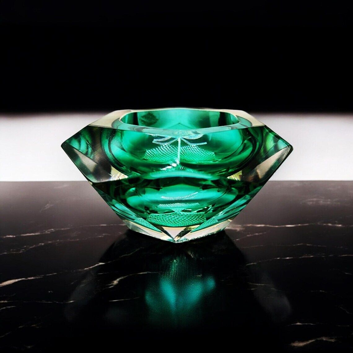 1960s Ashtray Or Catch All In Murano Glass By Flavio Poli For Seguso. Made In Italy. photo for sale