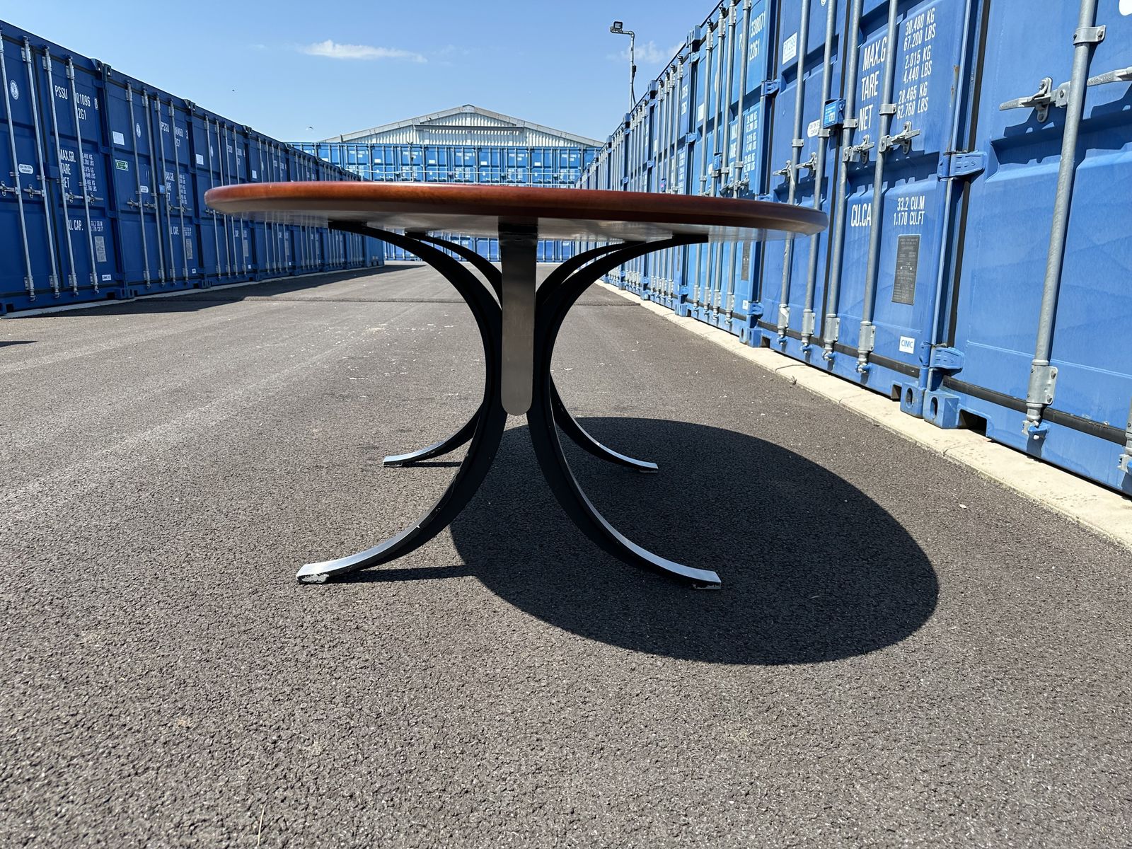 Tecno T102 Dining Table Osvaldo Borsani , Eugenio Gerli C1964 Mid Century photo vintage