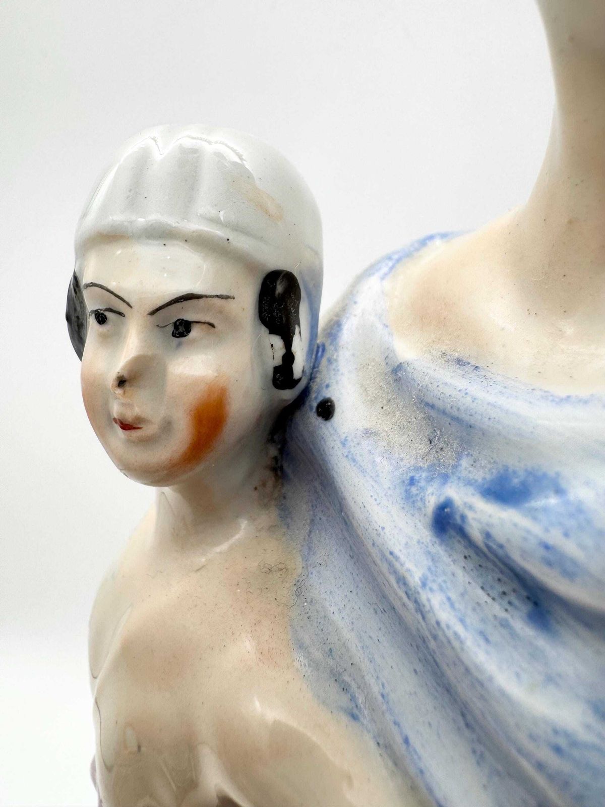 photo furniture Antique Staffordshire Group Figure, Samson And The Lion Staffordshire Large Figure