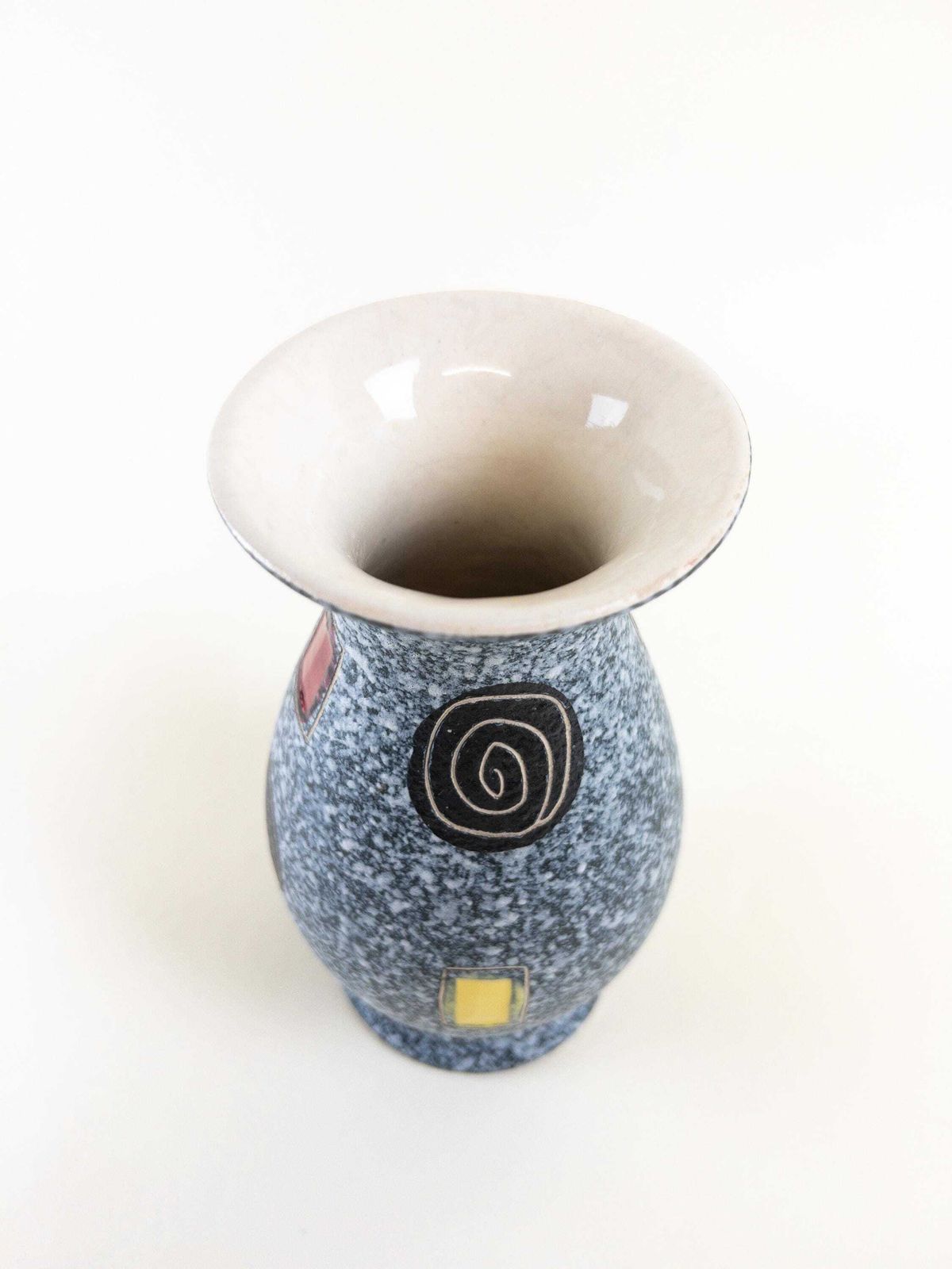 West German Pottery Vase By Scheurich & Greulich   1950s Mid Century Ceramic Vase   Atomic Age Design photo vinterior