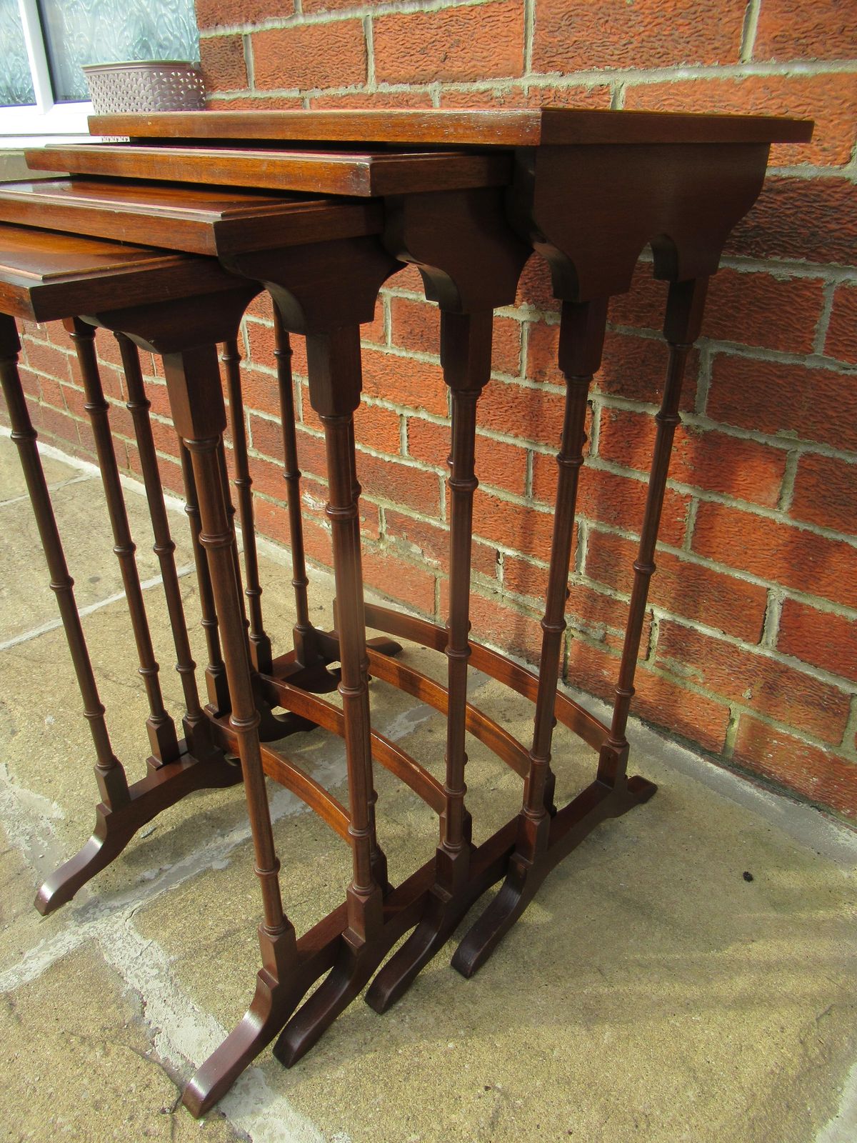 Mahogany  And Maple   Nest Of Four Tables   1920s photo 375.0