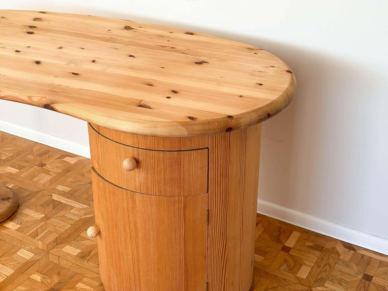 Kidney Shaped Design Desk By C. F. Christensen Silkeborg, Denmark 1970 photo 1610.0